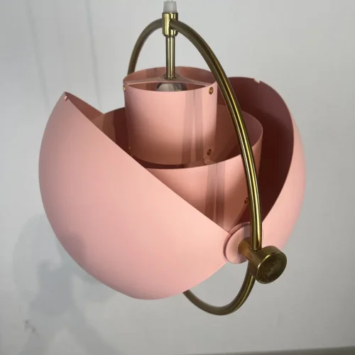 Светильник подвесной Weisdorff 123430-22 ImperiumLoft розовый 1 лампа, основание латунь в стиле современный лофт арт-деко  фото 7