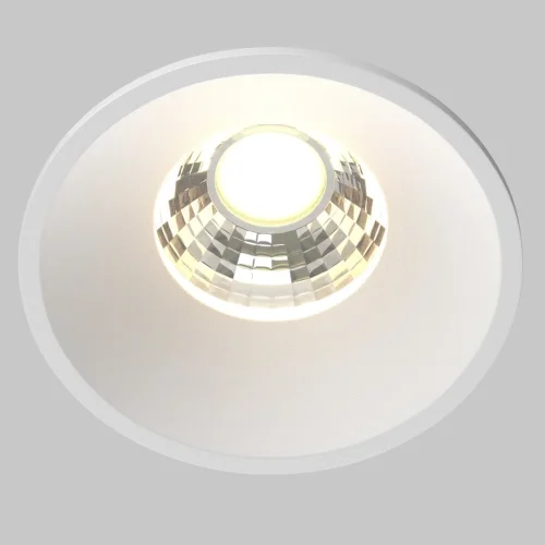 Светильник точечный LED Round DL058-7W3K-W Maytoni белый 1 лампа, основание белое в стиле современный  фото 4