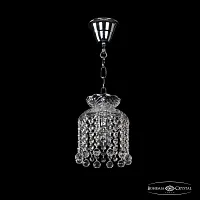 Светильник подвесной 14781/15 Ni Balls Bohemia Ivele Crystal прозрачный 1 лампа, основание никель в стиле классический balls