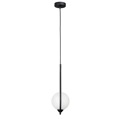 Светильник подвесной V2933-1/1S Vitaluce белый 1 лампа, основание чёрное в стиле арт-деко  фото 4