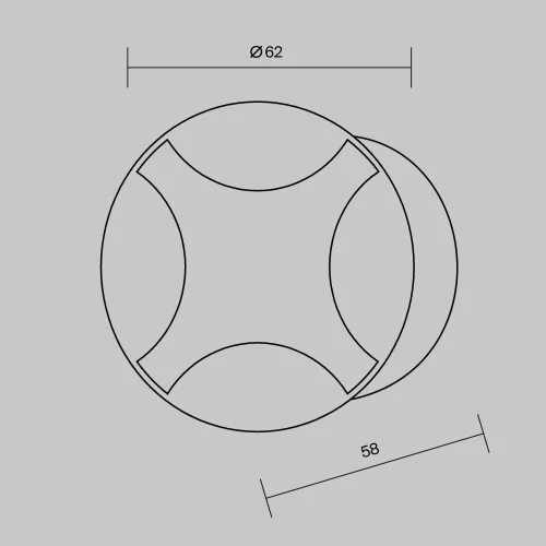 Встраиваемый светильник уличный LED Biscotti O036-L3B3K Maytoni уличный IP65 чёрный на 1 лампу, плафон чёрный в стиле современный LED фото 3