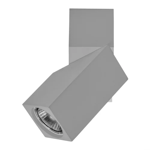 Светильник накладной Illumo 051059 Lightstar серый 1 лампа, основание серое в стиле 10086 квадратный