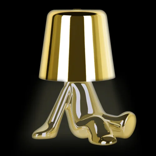 Настольная лампа LED Brothers 10233-B Gold LOFT IT золотая 1 лампа, основание золотое металл в стиле современный животные фото 4
