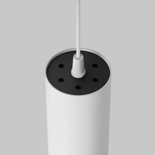 Светильник подвесной Focus LED P072PL-L12W3K-1 Maytoni белый на 1 лампу, основание белое в стиле современный хай-тек трубочки фото 8