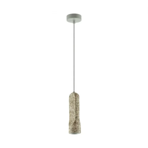Светильник подвесной LED Pietra 7010/1A Odeon Light серый на 1 лампу, основание серое в стиле современный 
