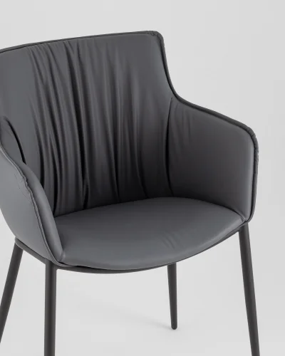 Стул Твигги экокожа темно-серый УТ000041929 Stool Group, /, ножки//, размеры - ***** фото 5