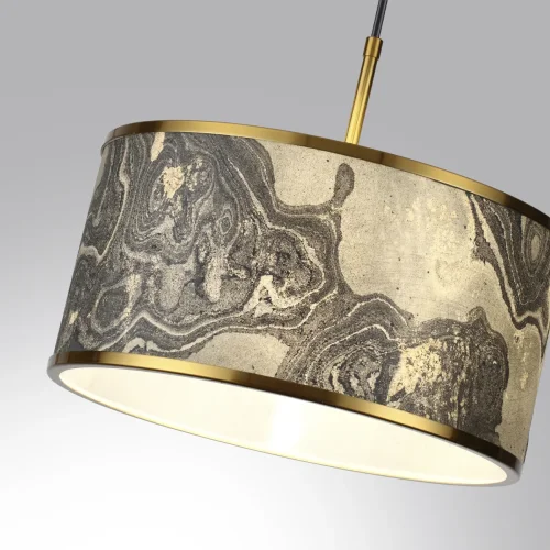 Светильник подвесной Bergi 5064/1 Odeon Light серый бежевый 1 лампа, основание античное бронза в стиле современный  фото 6