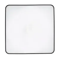 Светильник потолочный Agnes Square Pro 10987-NW Nowodvorski белый на 1 лампу, основание чёрное в стиле современный 