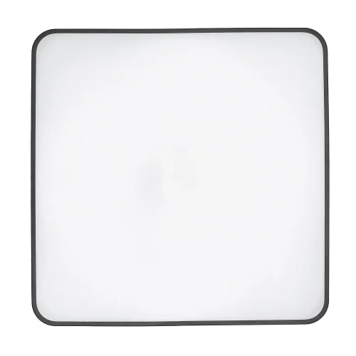 Светильник потолочный Agnes Square Pro 10987-NW Nowodvorski белый на 1 лампу, основание чёрное в стиле современный 