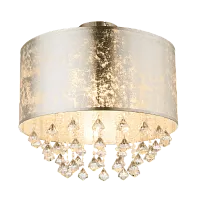 Светильник потолочный Amy 15188D3 Globo золотой 1 лампа, основание матовое никель в стиле модерн 