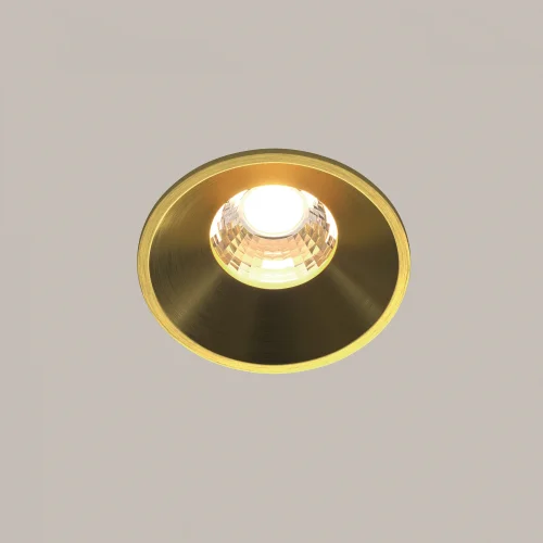 Светильник точечный LED Round DL058-7W3K-BS Maytoni латунь на 1 лампу, основание латунь в стиле современный фото 12