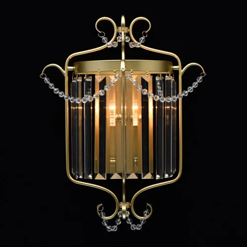 Бра Адель 373024701 MW-Light прозрачный на 1 лампа, основание золотое в стиле классический  фото 2