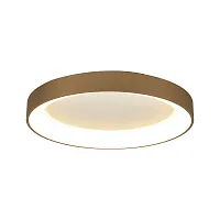 Светильник потолочный LED Niseko 8027 Mantra белый 1 лампа, основание золотое в стиле современный тарелка