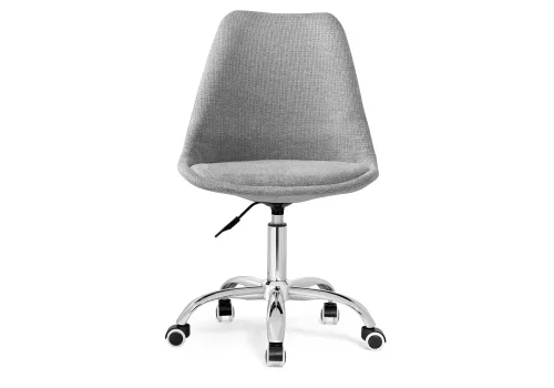 Компьютерное кресло Kolin gray / chrome 15789 Woodville, серый/ткань, ножки/металл/хром, размеры - *910***490*520 фото 3
