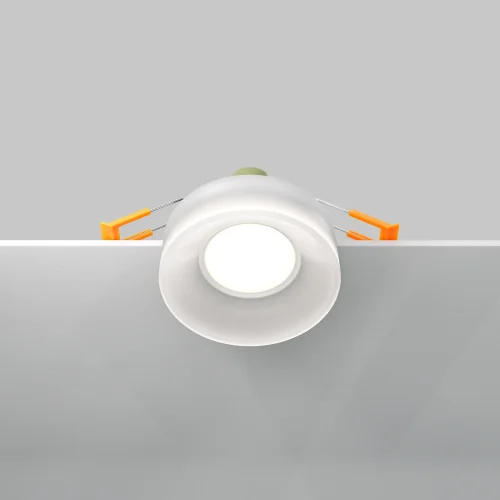 Светильник точечный Glasera DL046-01W Maytoni белый 1 лампа, основание белое в стиле хай-тек современный  фото 5
