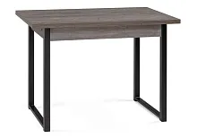 Деревянный стол Форли 110(170)х67х77 рошелье / черный матовый 528559 Woodville столешница дуб рошелье из лдсп