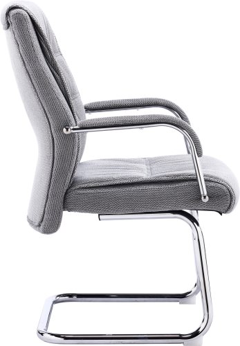 Кресло Бонд КФ Ткань Серый ЕК-333А КФ Ф Гри Everprof, серый/ткань, ножки//, размеры - 990*990***570* фото 3