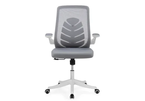 Компьютерное кресло Jimi gray / white 15613 Woodville, серый/сетка, ножки/пластик/белый, размеры - *1100***680*590 фото 3