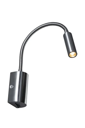 Бра с выключателем LED Stick 10009SN LOFT IT никель на 1 лампа, основание никель в стиле современный гибкая ножка фото 3
