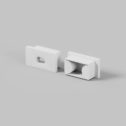 Комплект заглушек (для профиля 15×06) 10 шт., ALM-001-W-EC 642020 Maytoni цвет LED K, световой поток Lm фото 2