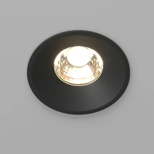 Светильник точечный LED Round DL058-12W3K-B Maytoni чёрный 1 лампа, основание чёрное в стиле современный  фото 6