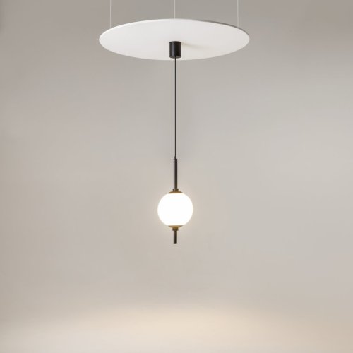 Светильник подвесной LED The Sixth Sense Z020PL-L6B3K Maytoni белый 1 лампа, основание чёрное в стиле современный  фото 3