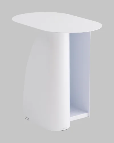 Журнальный столик Yvaine, металл, белый УТ000040316 Stool Group столешница белая из металл фото 5