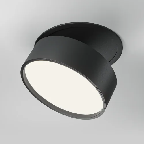 Светильник точечный LED Onda DL024-18W4K-B Maytoni чёрный 1 лампа, основание чёрное в стиле современный хай-тек круглый фото 3