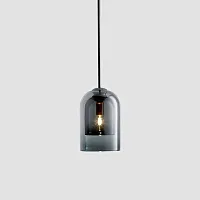 Светильник подвесной ARIA Smoky 140525-26 ImperiumLoft серый чёрный 1 лампа, основание чёрное в стиле современный 