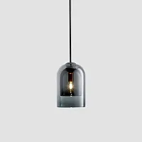 Светильник подвесной ARIA Smoky 140525-26 ImperiumLoft серый чёрный на 1 лампу, основание чёрное в стиле современный 