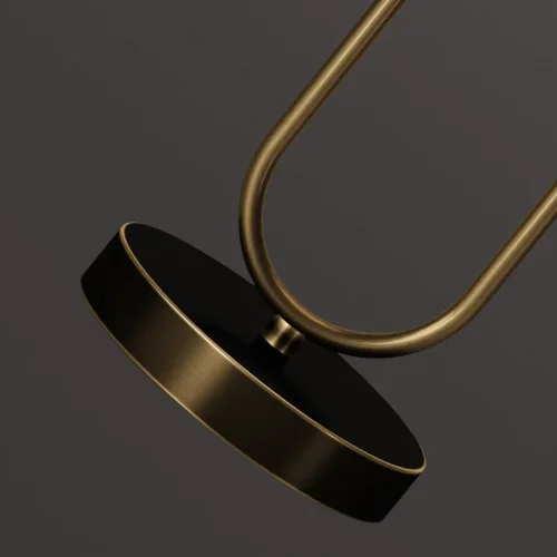 Настольная лампа ADRIELL TAB Gold 212697-23 ImperiumLoft прозрачная на 1 лампу, основание золотое металл в стиле современный фото 3