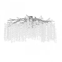 Люстра потолочная Милано-3 23312.850.7.G9.C CR Артемилано прозрачная на 7 ламп, основание хром в стиле флористика современный ветви