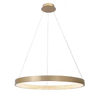 Светильник подвесной LED 3423/250 Newport бронзовый на 1 лампу, основание бронзовое в стиле хай-тек кольца