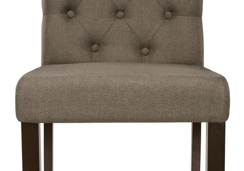 Деревянный стул Amelia dark walnut / fabric brown 11018 Woodville, коричневый/ткань, ножки/дерево/коричневый, размеры - ****450*620 фото 6
