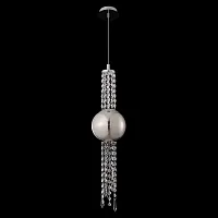 Светильник подвесной NAVAJO SP3W LED CHROME Crystal Lux прозрачный на 1 лампу, основание хром в стиле современный 