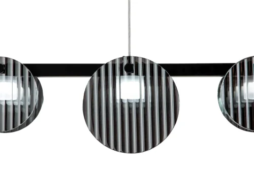 Светильник подвесной LED с пультом Relux 4008/02/05PL Stilfort чёрный серый 1 лампа, основание чёрное в стиле современный с пультом фото 5