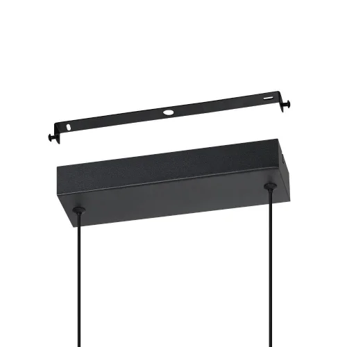 Светильник подвесной LED Conaprato 902135 Eglo чёрный на 1 лампу, основание чёрное в стиле современный хай-тек линейный фото 5