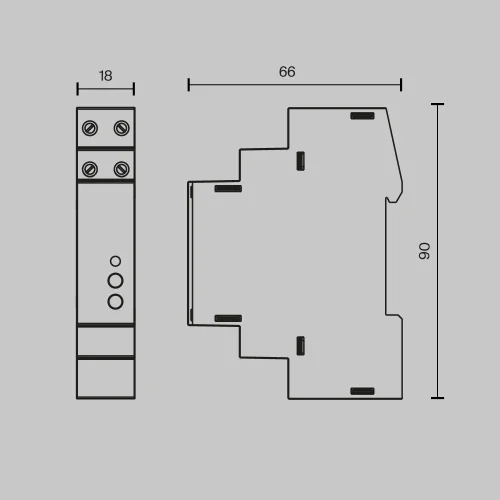 Диммер DALI DT6 TRIAC 230VAC DIN 721018 Maytoni на 1 , основание белое в стиле фото 2