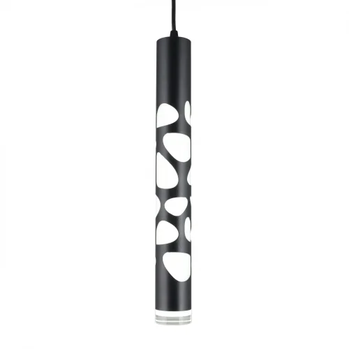 Светильник подвесной LED Arcore OML-101626-20 Omnilux чёрный 1 лампа, основание чёрное в стиле хай-тек современный трубочки