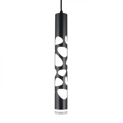 Светильник подвесной LED Arcore OML-101626-20 Omnilux чёрный на 1 лампу, основание чёрное в стиле хай-тек современный трубочки