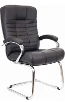 Кресло для посетителей Atlant CF Экокожа Черный EP-Atlant CF LB eco triks 38 black Everprof, чёрный/экокожа, ножки//, размеры - 1100*1100***640*