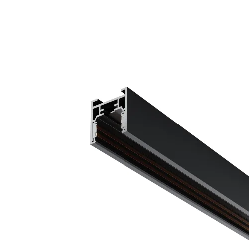 Шинопровод 2м низкопрофильный накладной Magnetic track system Exility TRXM034-412B Maytoni чёрный в стиле хай-тек современный для светильников серии Magnetic track system Exility накладной шинопровод exility тонкая магнитная