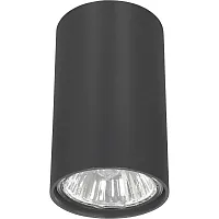 Светильник накладной Eye Graphite 5256-NW Nowodvorski серый 1 лампа, основание серое в стиле минимализм круглый