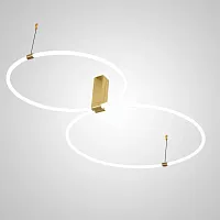 Светильник потолочный RINGMOR D60 D80 R2 207983-23 ImperiumLoft белый на 1 лампу, основание латунь в стиле современный 