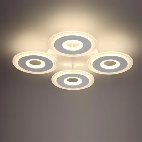 Светильник потолочный LED Vandy 8016/70CL Lumion белый на 1 лампу, основание белое в стиле минимализм фото 6