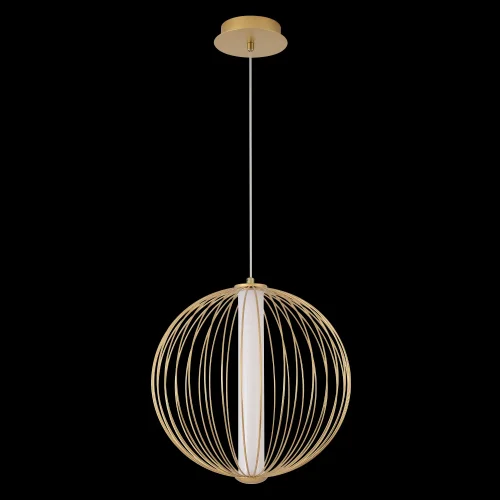 Светильник подвесной LED SYNC SP18W LED GOLD Crystal Lux белый на 1 лампу, основание золотое в стиле современный фото 2