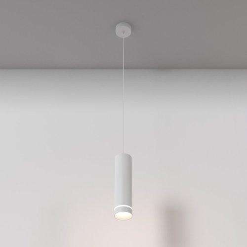 Светильник подвесной LED Orlo P085PL-12W4K-W Maytoni белый 1 лампа, основание белое в стиле современный хай-тек трубочки фото 3
