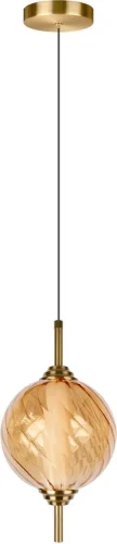 Светильник подвесной LED Helix 10421/B Amber LOFT IT янтарный на 1 лампу, основание бронзовое в стиле современный 
