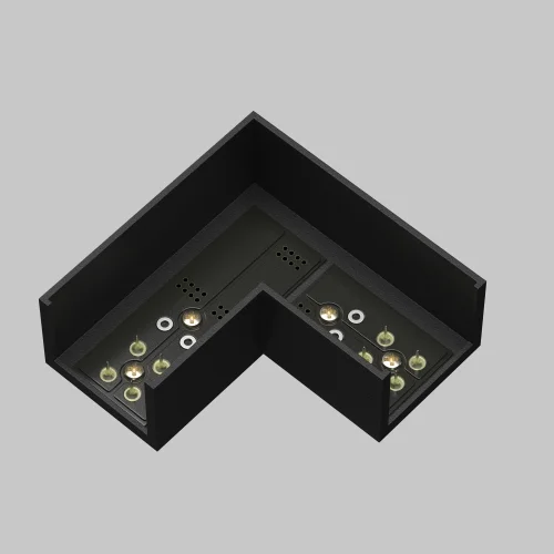Коннектор питания угловой Magnetic track system Elasity TRA160CL-11B Maytoni чёрный в стиле для светильников серии Magnetic track system Elasity elasity гибкая фото 2