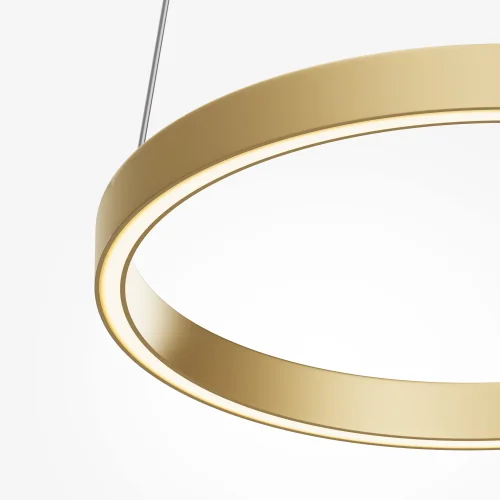 Светильник подвесной LED Rim MOD058PL-L22BSK Maytoni латунь на 1 лампу, основание латунь в стиле современный хай-тек минимализм кольца фото 2